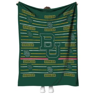 baylor bears striped pattern green blanket best selling