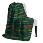 baylor bears striped pattern green blanket best selling