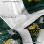 baylor bears three musketeers green blanket premium grade