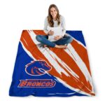 boise state broncos brushstrokes orange white blanket high quality