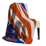 boise state broncos brushstrokes orange white blanket top rated