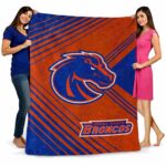 boise state broncos diagonal stripes orange blanket best selling