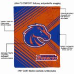boise state broncos diagonal stripes orange blanket best selling