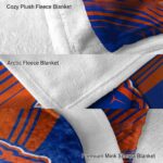 boise state broncos diagonal stripes orange blanket best selling