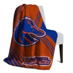 boise state broncos diagonal stripes orange blanket best selling