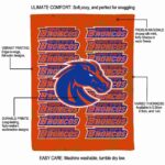 boise state broncos fan pride orange blanket best selling