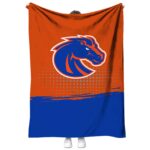 boise state broncos gradient dots orange blanket best selling