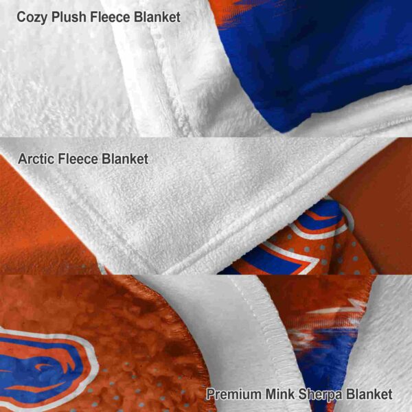 boise state broncos gradient dots orange blanket premium grade