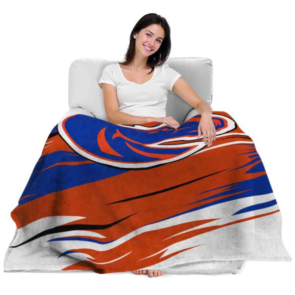 boise state broncos paint streaks orange white blanket latest model