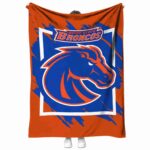 boise state broncos splatter effect orange blanket best selling