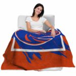 boise state broncos splatter effect orange blanket latest model