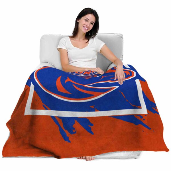 boise state broncos splatter effect orange blanket latest model
