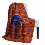 boise state broncos striped pattern orange blanket top rated