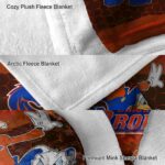 boise state broncos three musketeers orange blanket best selling