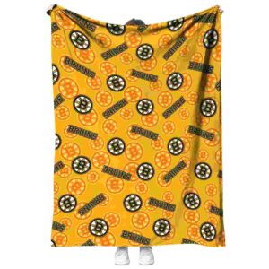 boston bruins diehard fans gold blanket best selling