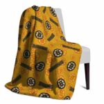 boston bruins diehard fans gold blanket top rated