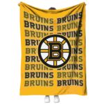 boston bruins fan pride gold blanket best selling