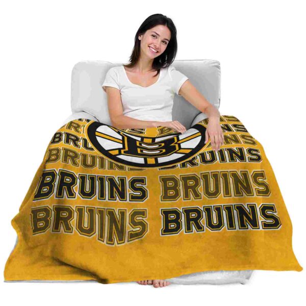 boston bruins fan pride gold blanket latest model