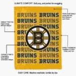 boston bruins fan pride gold blanket new arrival