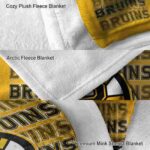 boston bruins fan pride gold blanket premium grade