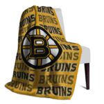boston bruins fan pride gold blanket top rated