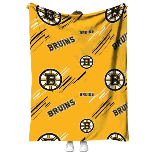 boston bruins fan spirit gold blanket best selling