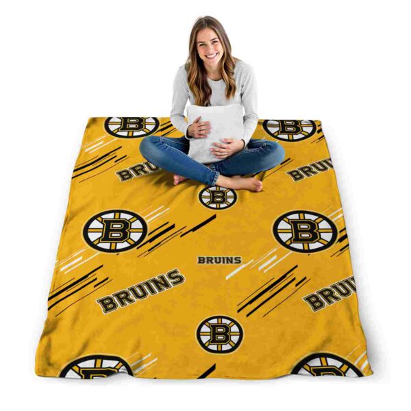 boston bruins fan spirit gold blanket high quality
