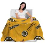 boston bruins fan spirit gold blanket latest model