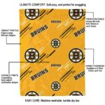 boston bruins fan spirit gold blanket new arrival