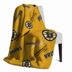 boston bruins fan spirit gold blanket top rated