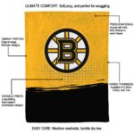 boston bruins gradient dots gold blanket new arrival