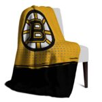 boston bruins gradient dots gold blanket top rated