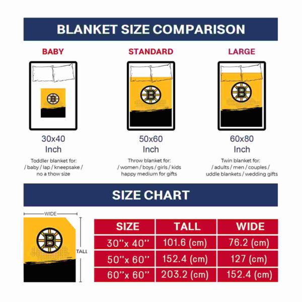 boston bruins gradient dots gold blanket trendy