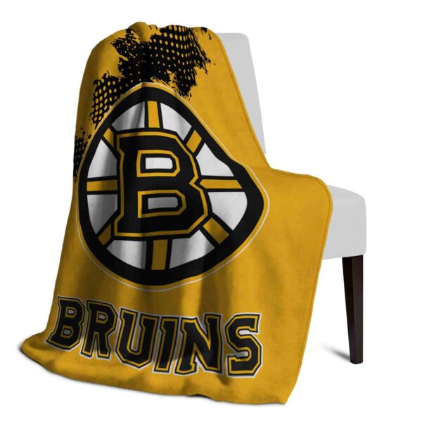 boston bruins grunge texture gold blanket top rated