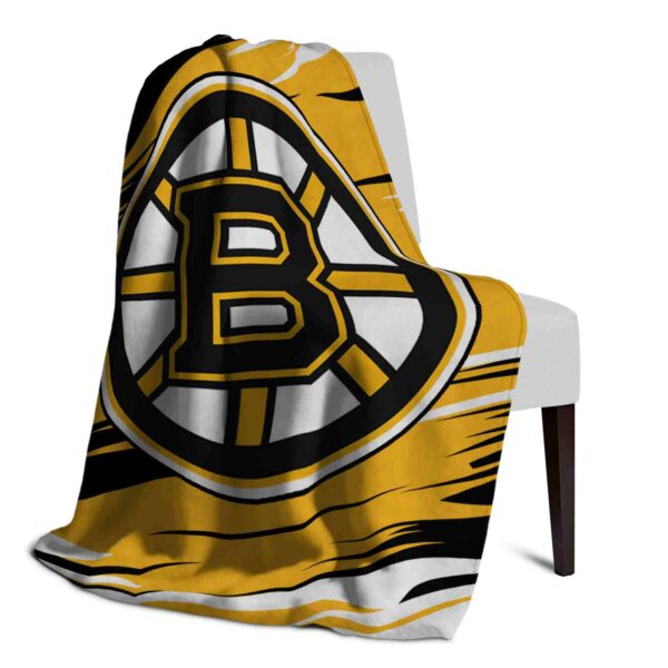 boston bruins paint streaks gold white blanket top rated