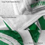 boston celtics brushstrokes green white blanket best selling