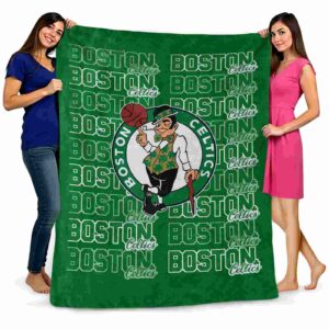 boston celtics fan pride green blanket fashion forward