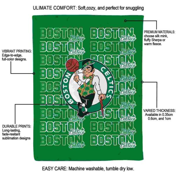 boston celtics fan pride green blanket new arrival