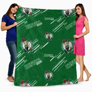 boston celtics fan spirit green blanket fashion forward