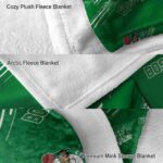 boston celtics fan spirit green blanket premium grade