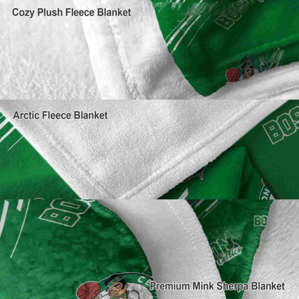 boston celtics fan spirit green blanket premium grade