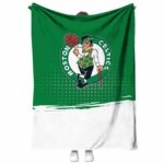 boston celtics gradient dots green blanket best selling