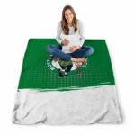 boston celtics gradient dots green blanket best selling
