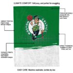 boston celtics gradient dots green blanket best selling