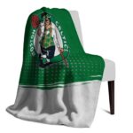 boston celtics gradient dots green blanket best selling
