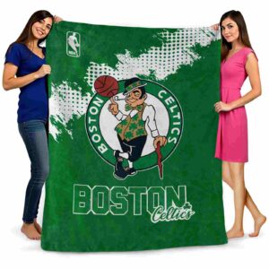 boston celtics grunge texture green blanket fashion forward