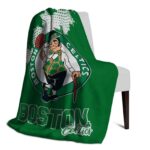 boston celtics grunge texture green blanket best selling