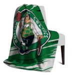 boston celtics paint streaks green white blanket top rated