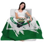 boston celtics splatter effect green blanket latest model