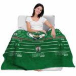 boston celtics striped pattern green blanket latest model